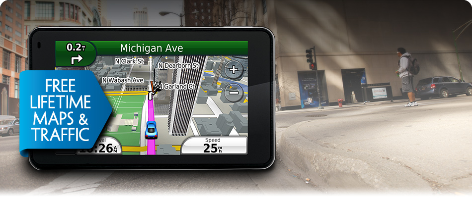 Gps With Lifetime Map And Traffic Updates