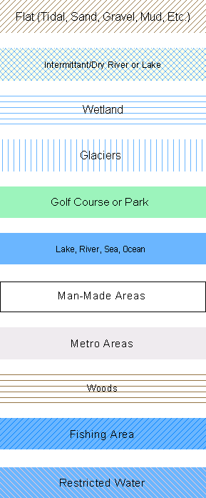 MapSource&reg; Legend: Areas
