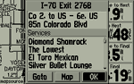 Exit Services Listing Screen