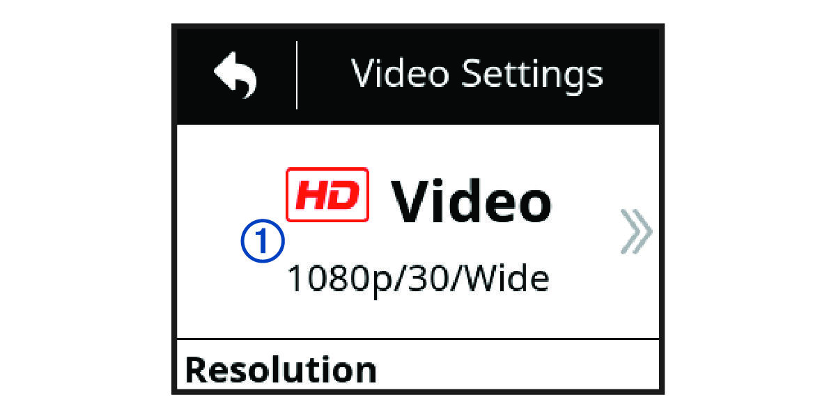 Video option in video settings with callout