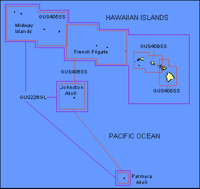 Hawaiian Islands Detail Map