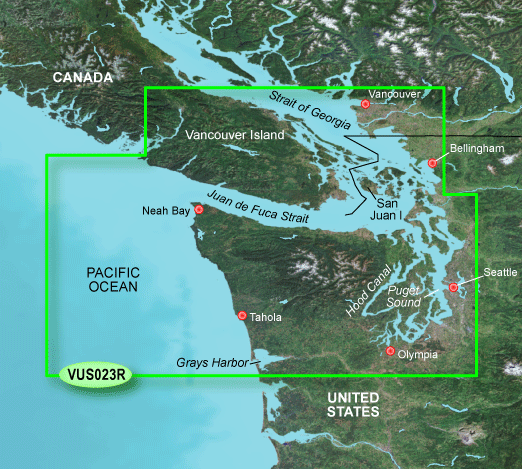 Garmin Bluechart G2 Vision VUS023R Seattle Vancouver