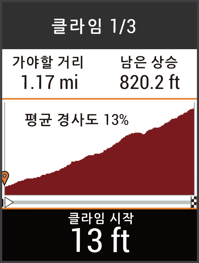 EDGE 830 사용 설명서 ClimbPro 사용하기