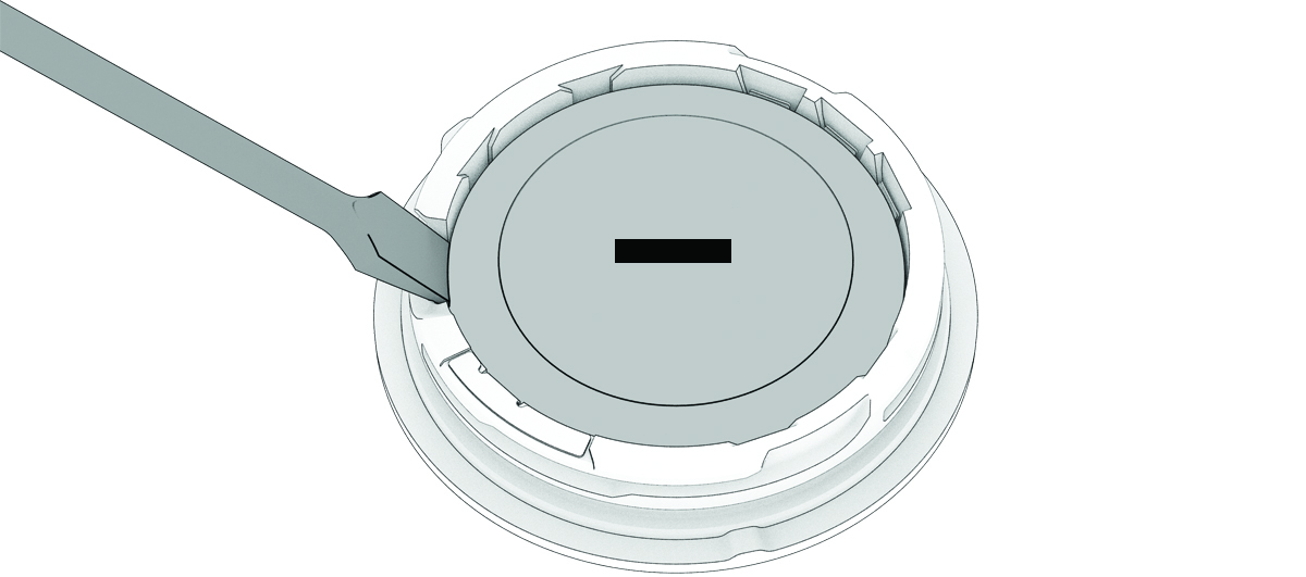 Battery cover with a small screwdriver
