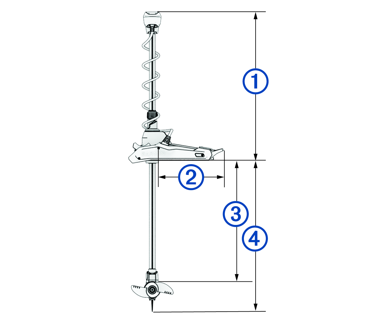 Device with dimension callouts