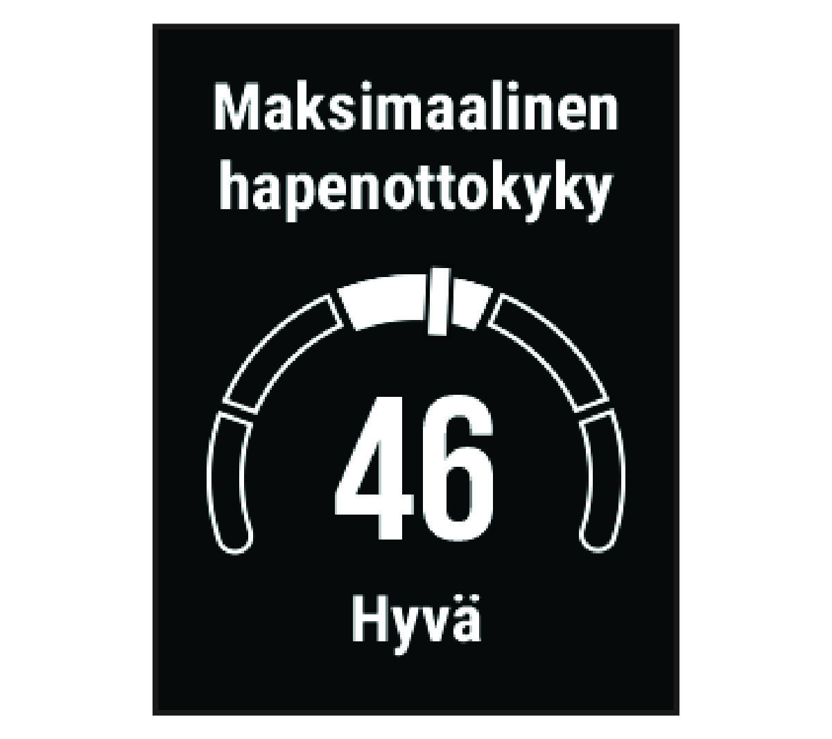 Maksimaalisen hapenottokyvyn tiedot