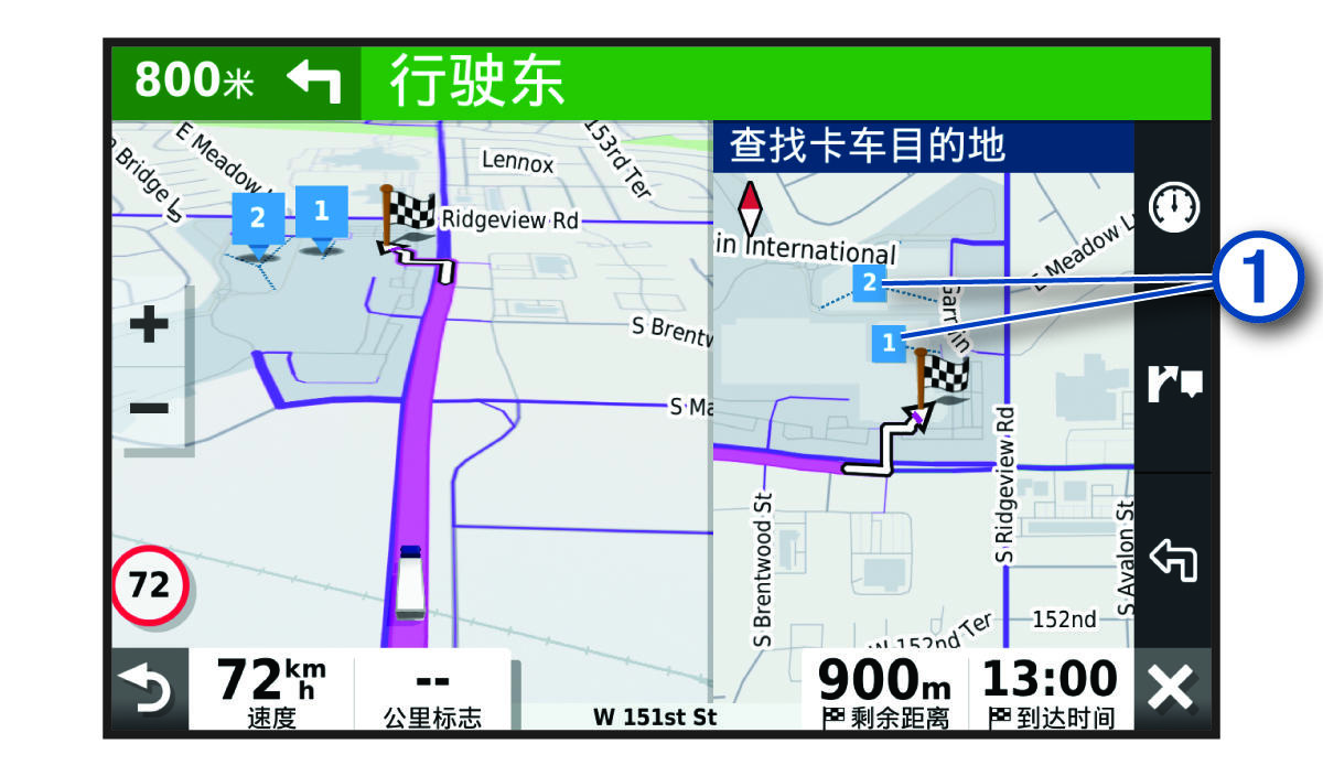 卡车目的地地图工具（带标注）