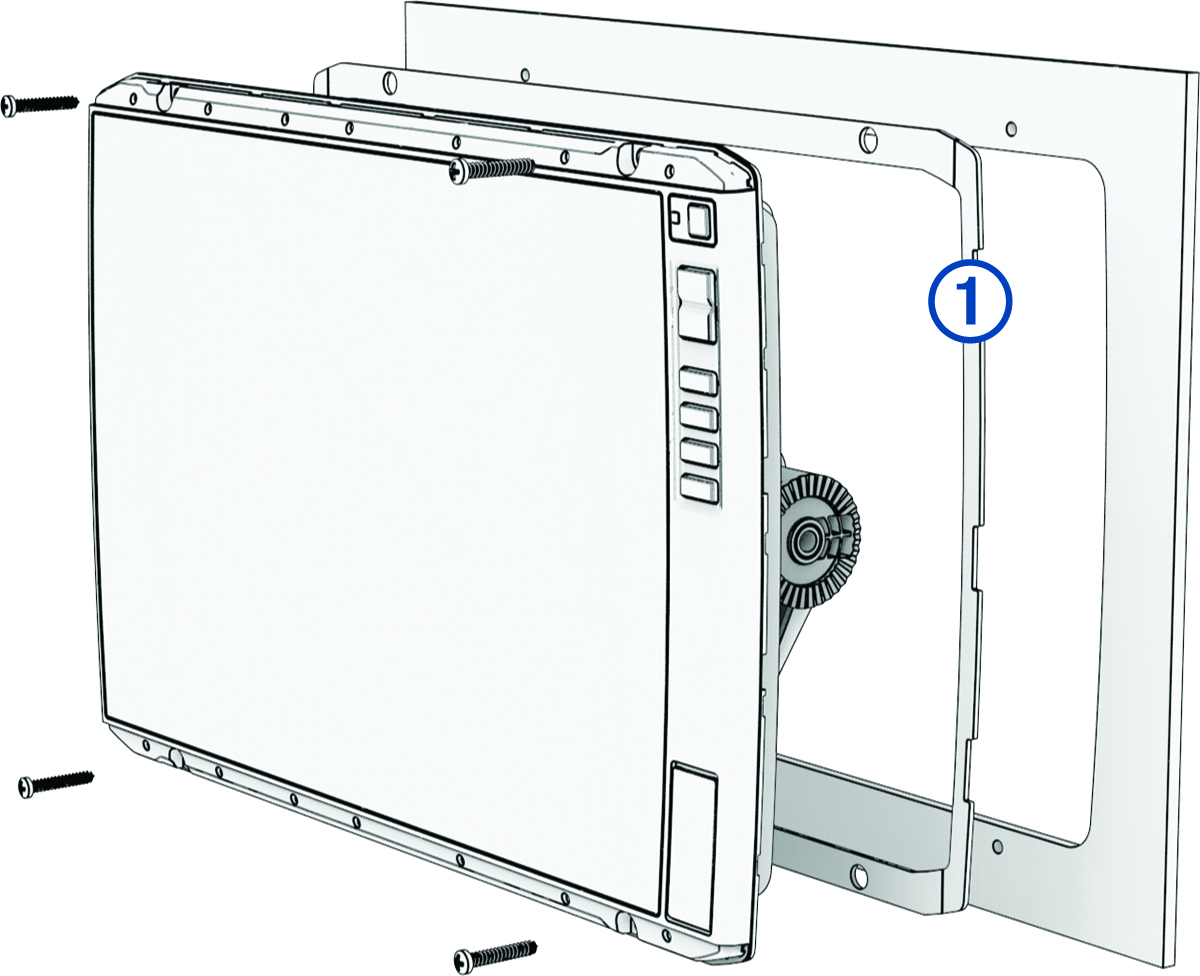 Device flush mount installation with a callout