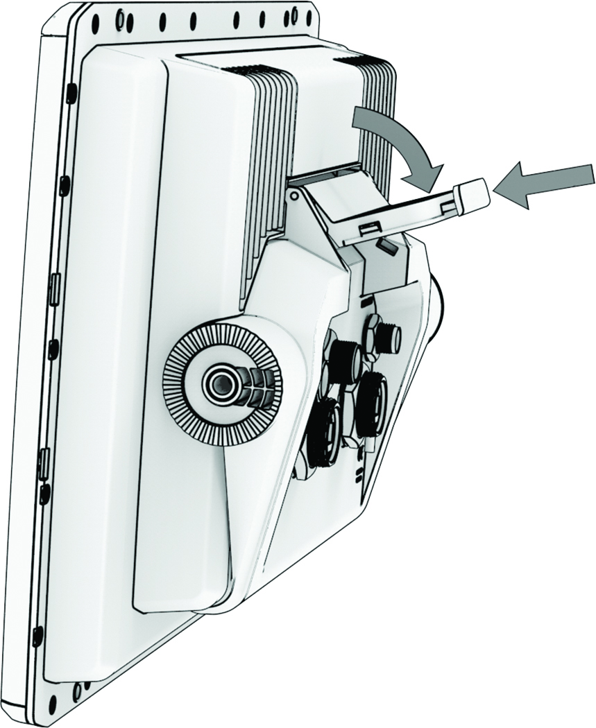 Device installation in the cradle