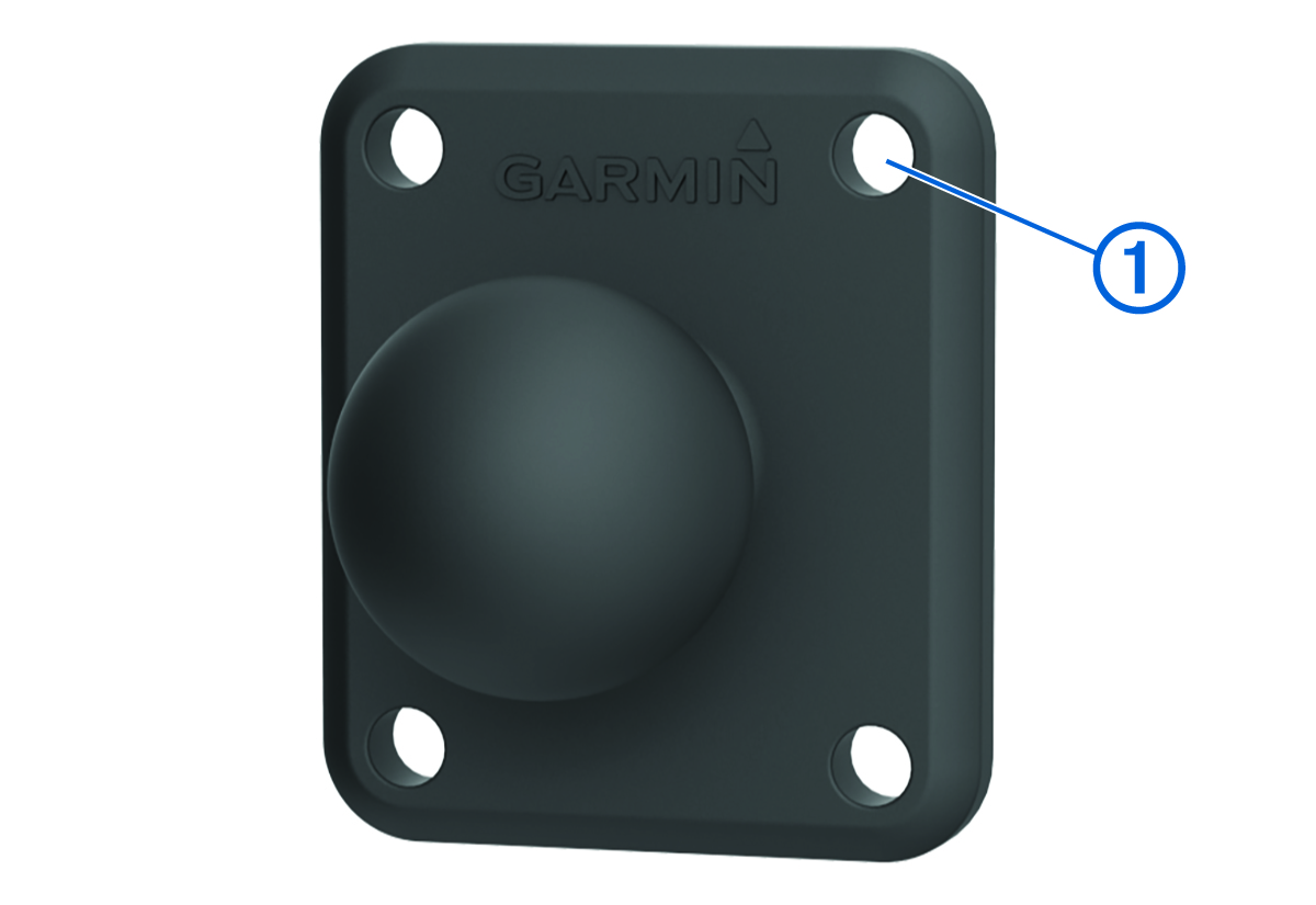 One inch ball mount with a callout