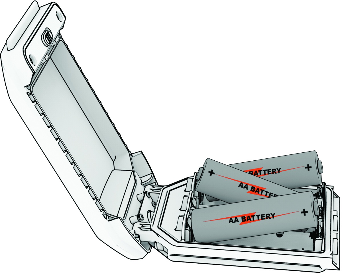 Installering av AA-batterier