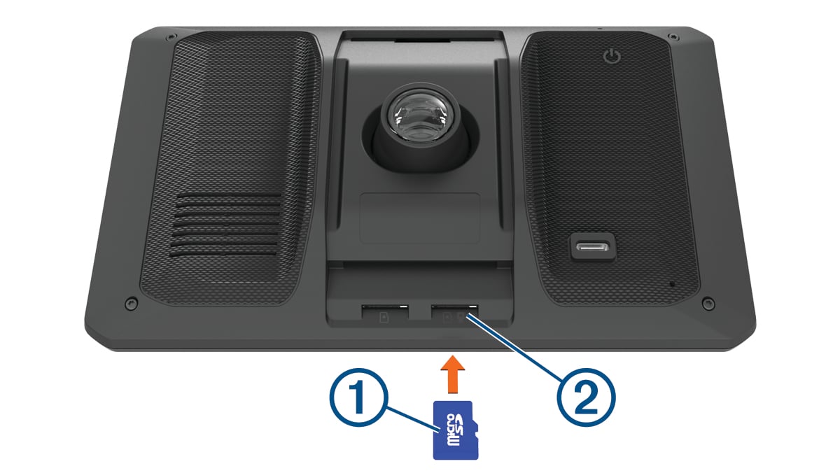 Dash Cam memory card installation with callouts
