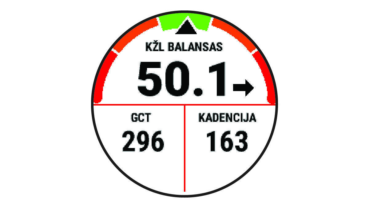 Bėgimo dinamikos duomenys