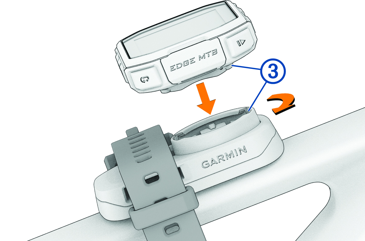 Kerékpárra szerelt eszköz jelöléssel