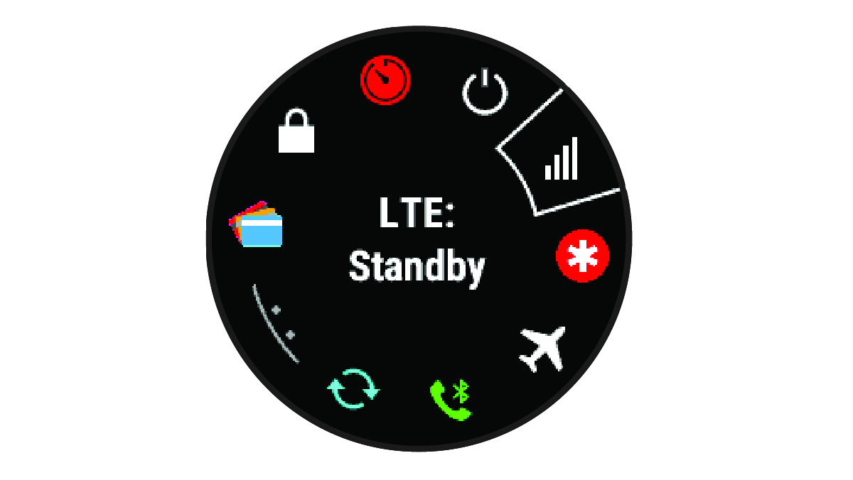 Screen used to access the device features