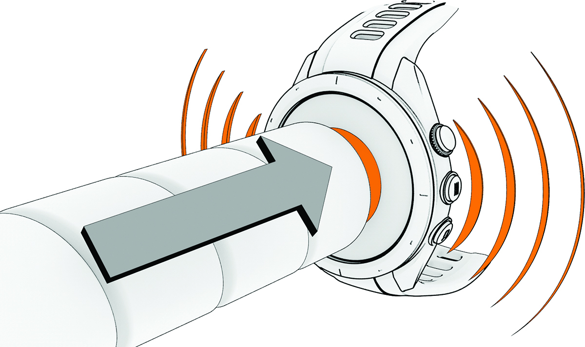 Tapping the tag to the watch