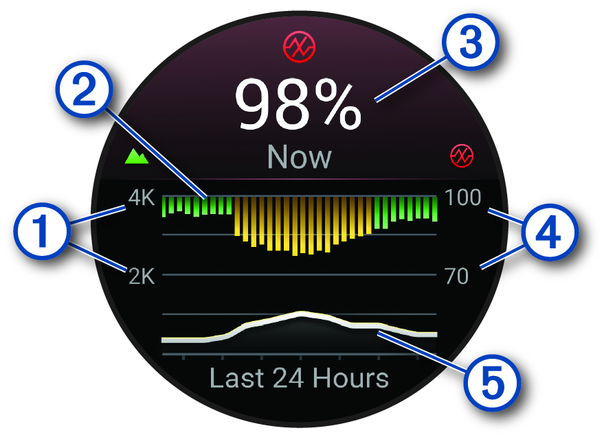 Pulse ox data with callouts