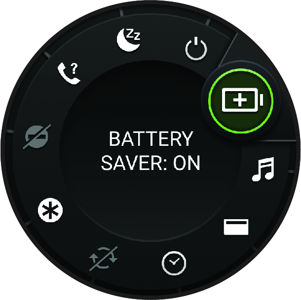 A vezérlőmenü képernyőképe