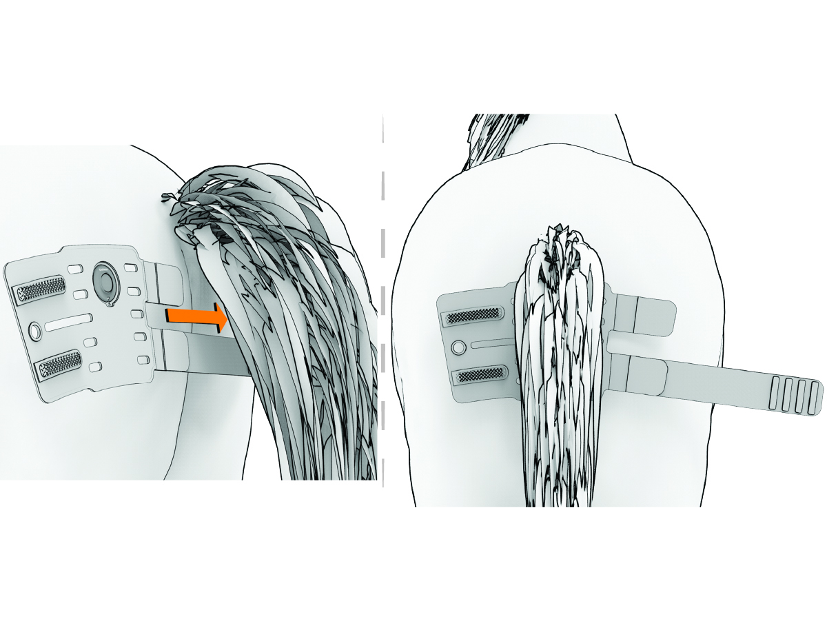 Sensor placement on the horse