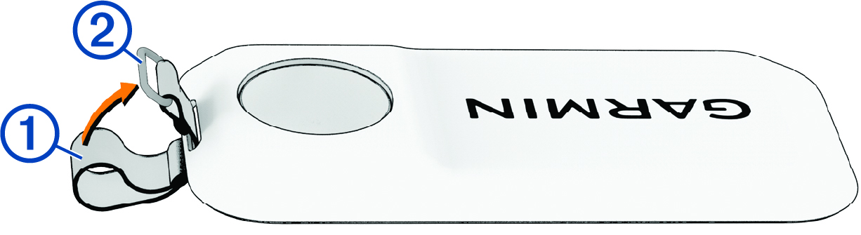 Lanyard threading onto clip with callouts