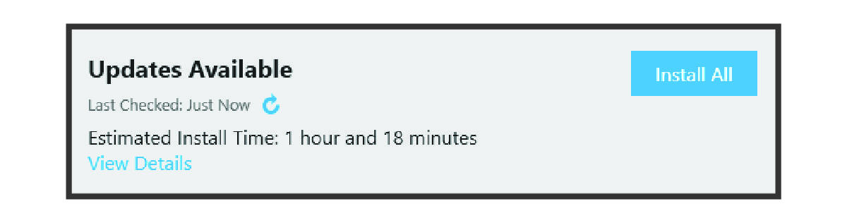 Garmin Express-bywerkingboodskap