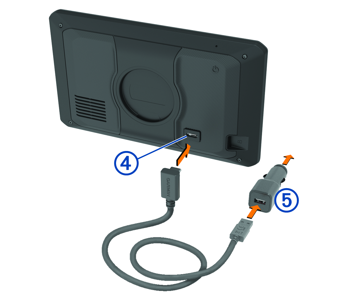 Device mounting diagram with callouts