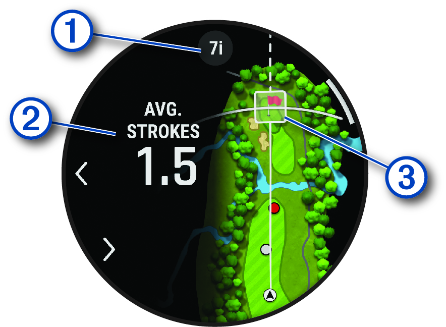 Képernyőkép a virtuális ütőhordó adatairól, jelölésekkel