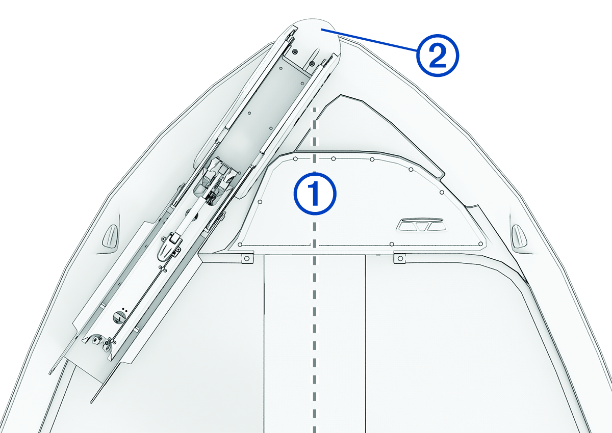 Device placement on boat with callout