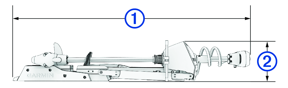 Device with dimension callouts