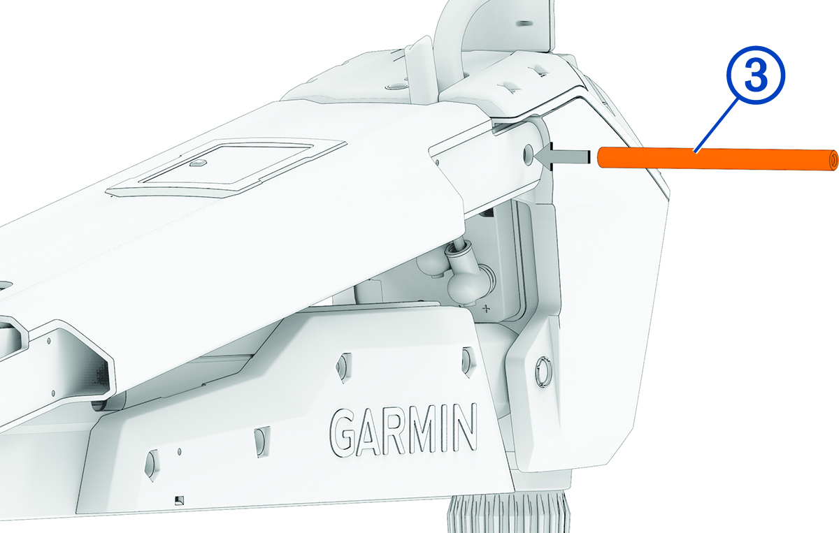 Steering system housing and upper pivot pin with callout