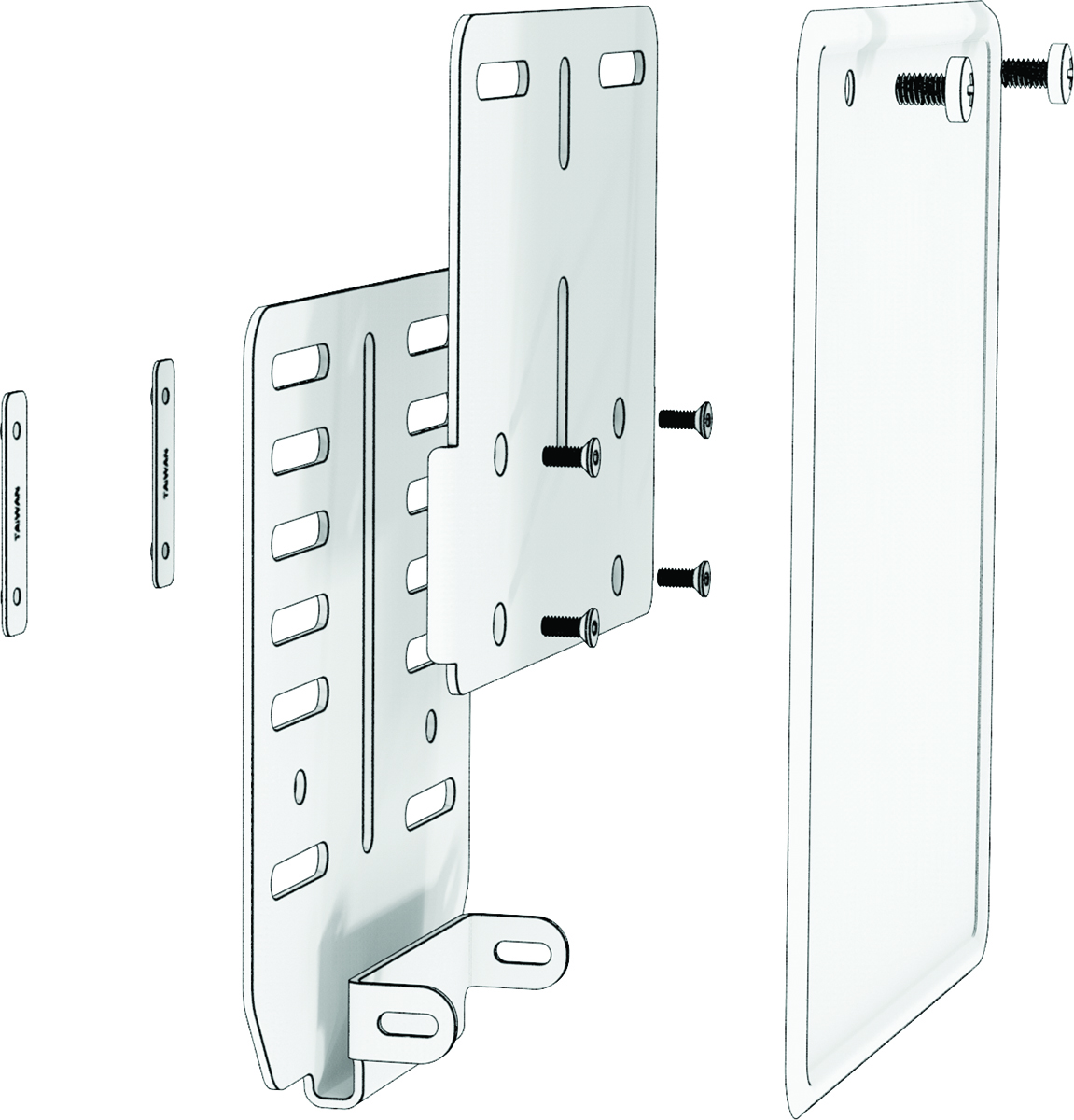 Montaggio del supporto per la targa