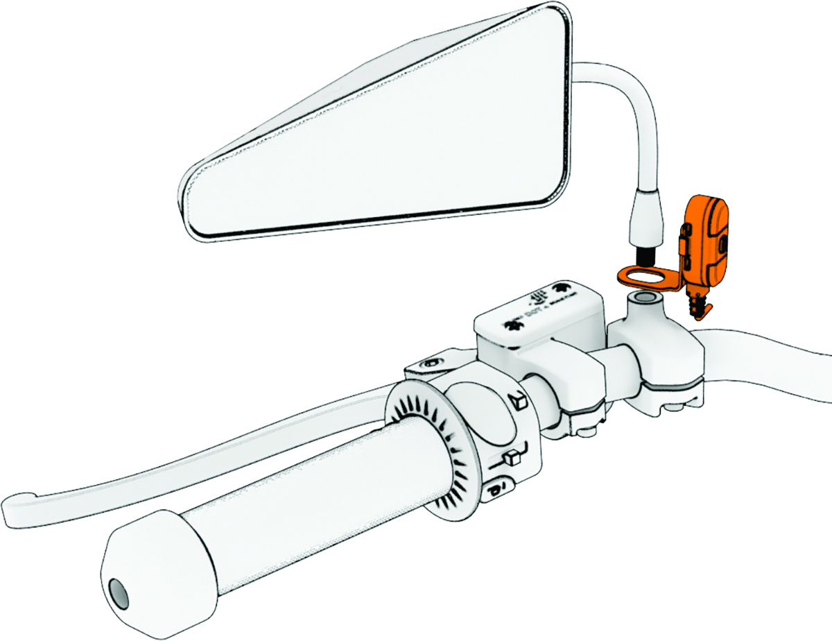 Instalace indikátoru na zrcátko