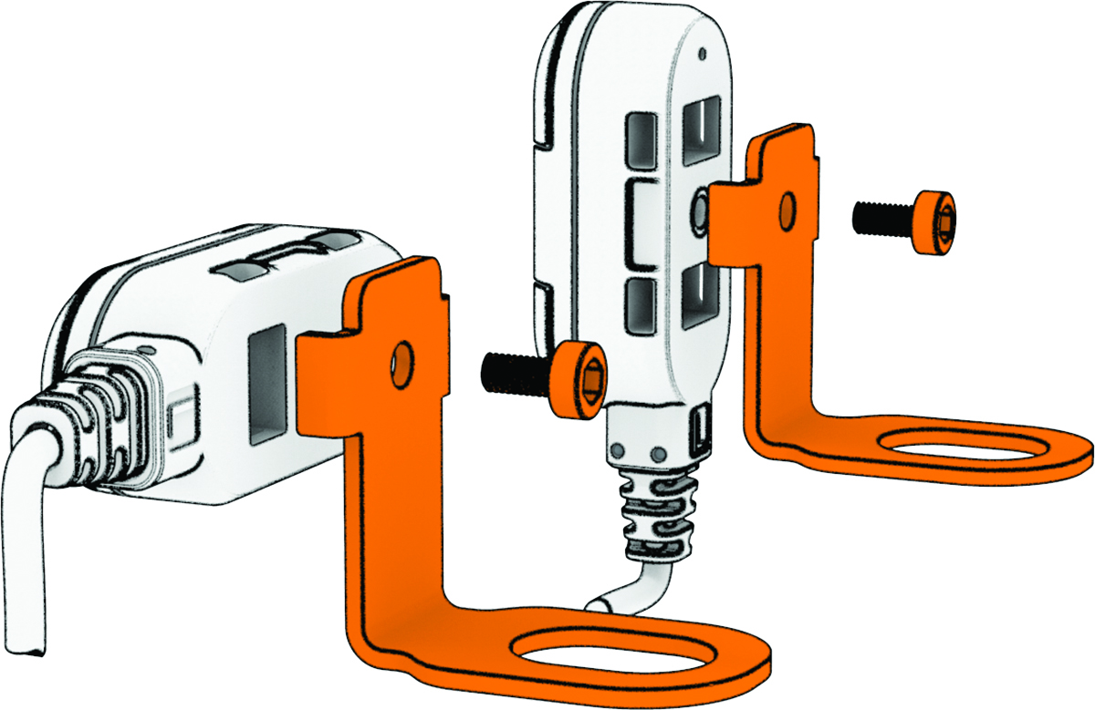 Připevnění držáků k indikátorům