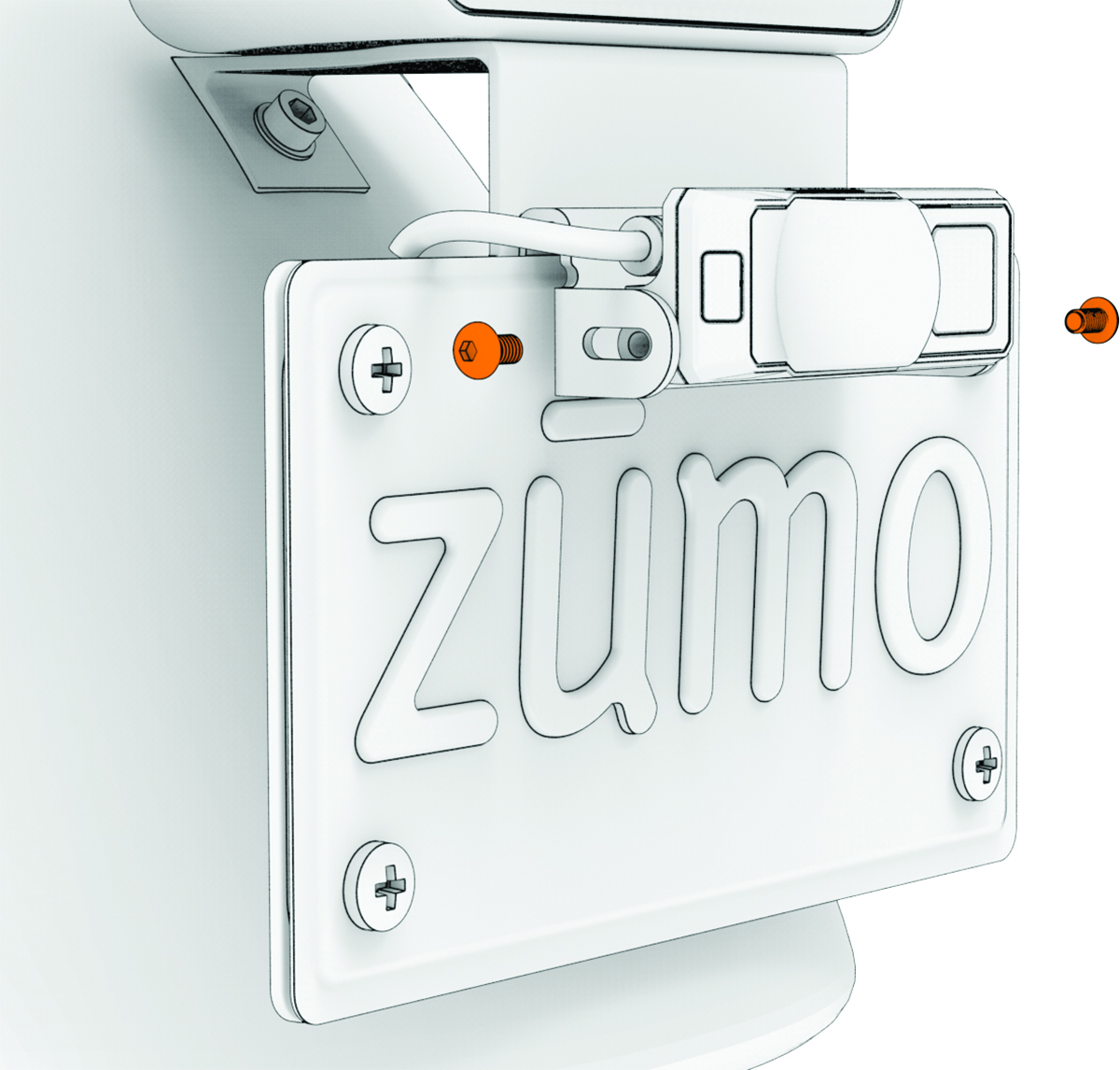 Fissaggio del radar al supporto