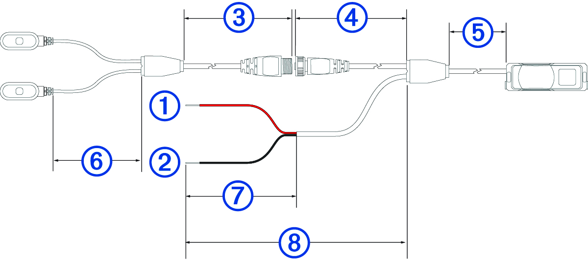 Wiring diagram with callouts