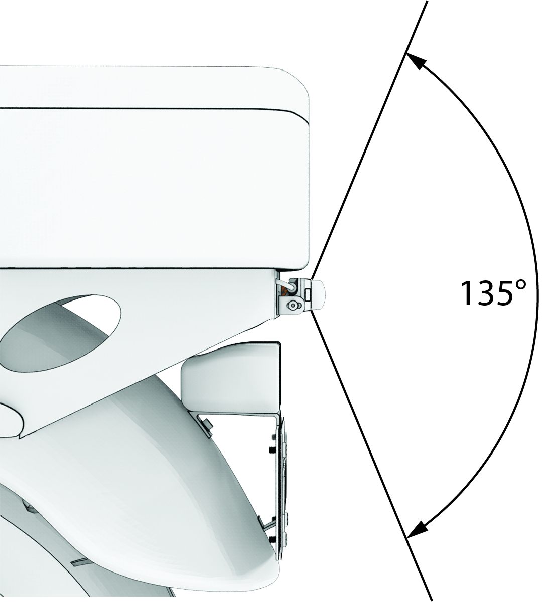 Schéma zadního výhledu