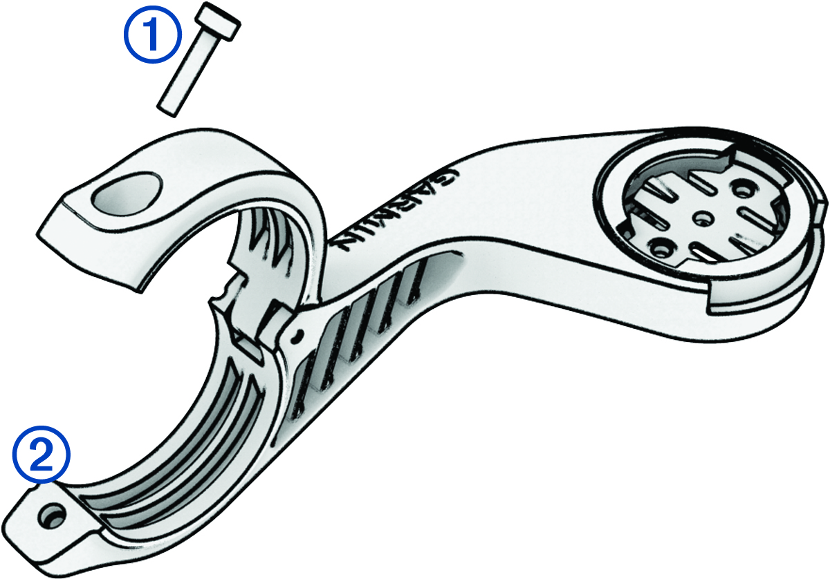 Frontmonteret holder med billedforklaringer