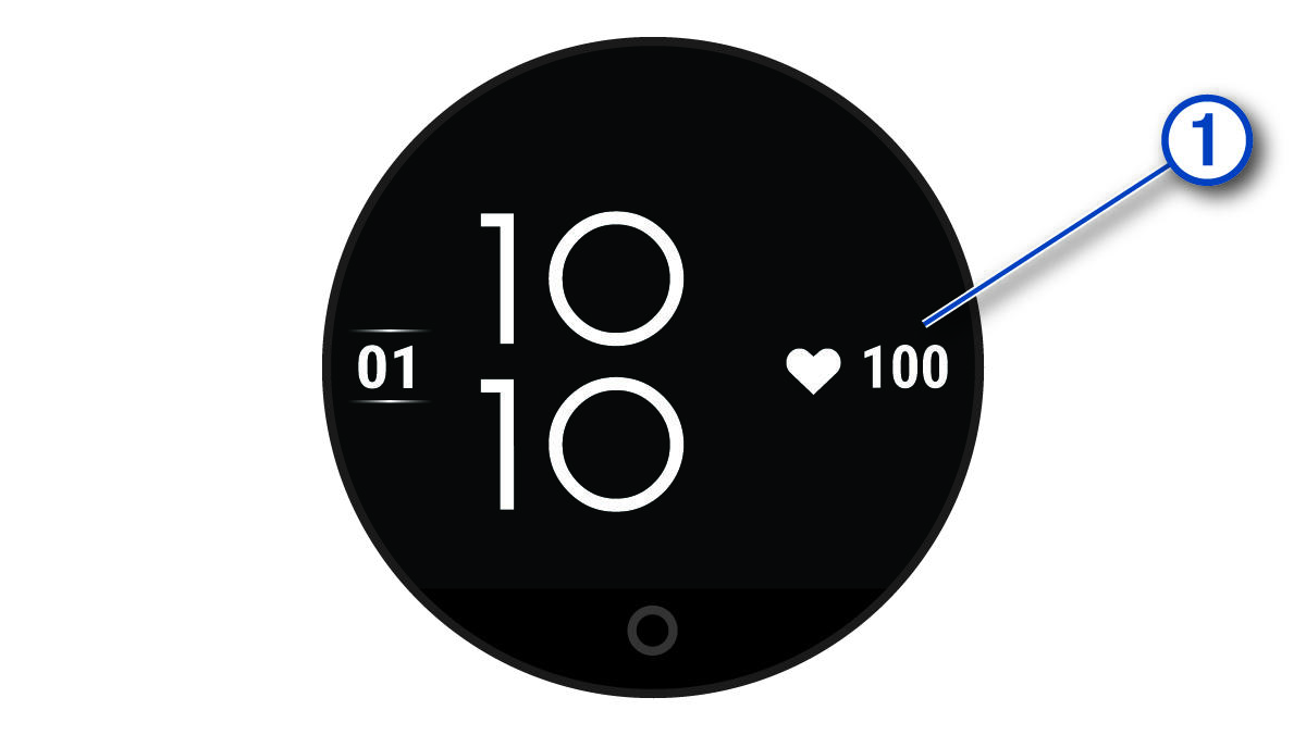 Watch face data with a callout
