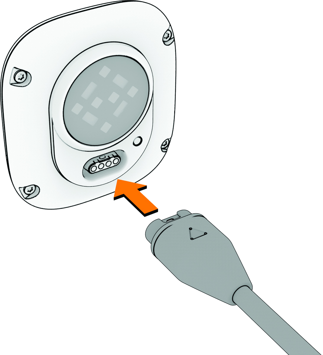 Tápkábel beleillesztése az eszközbe