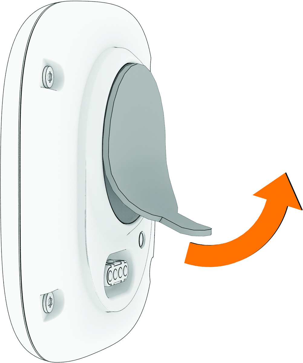 A füllel ellátott tapadólapot lehúzzák az eszközről