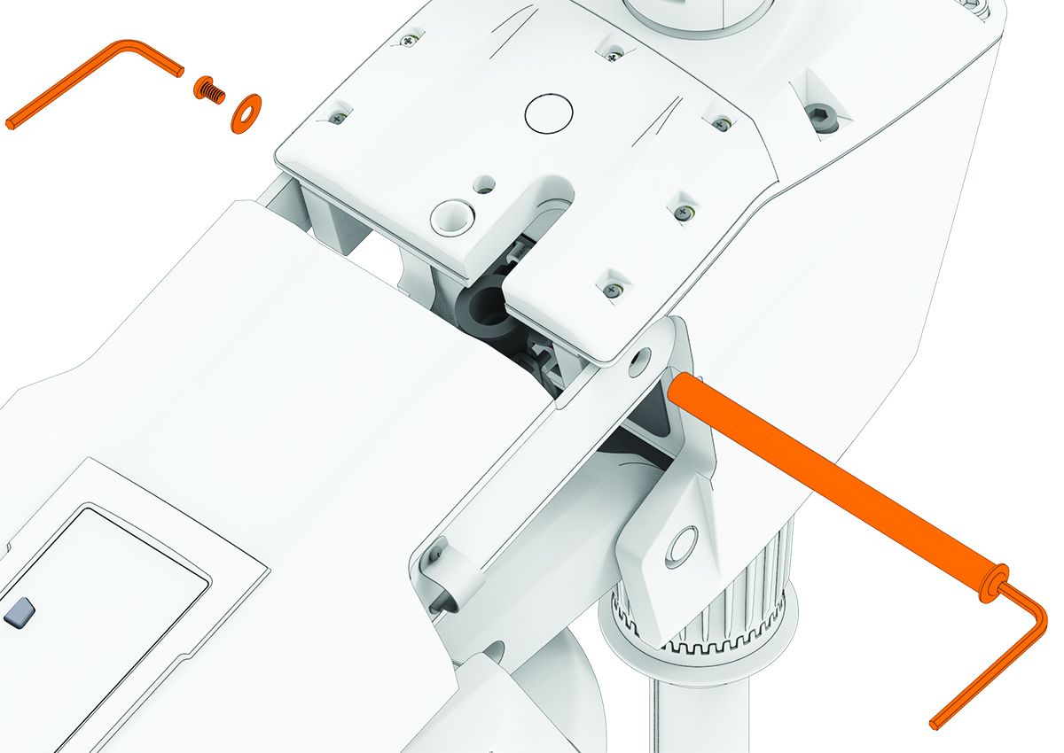 Removing upper link pivot pin