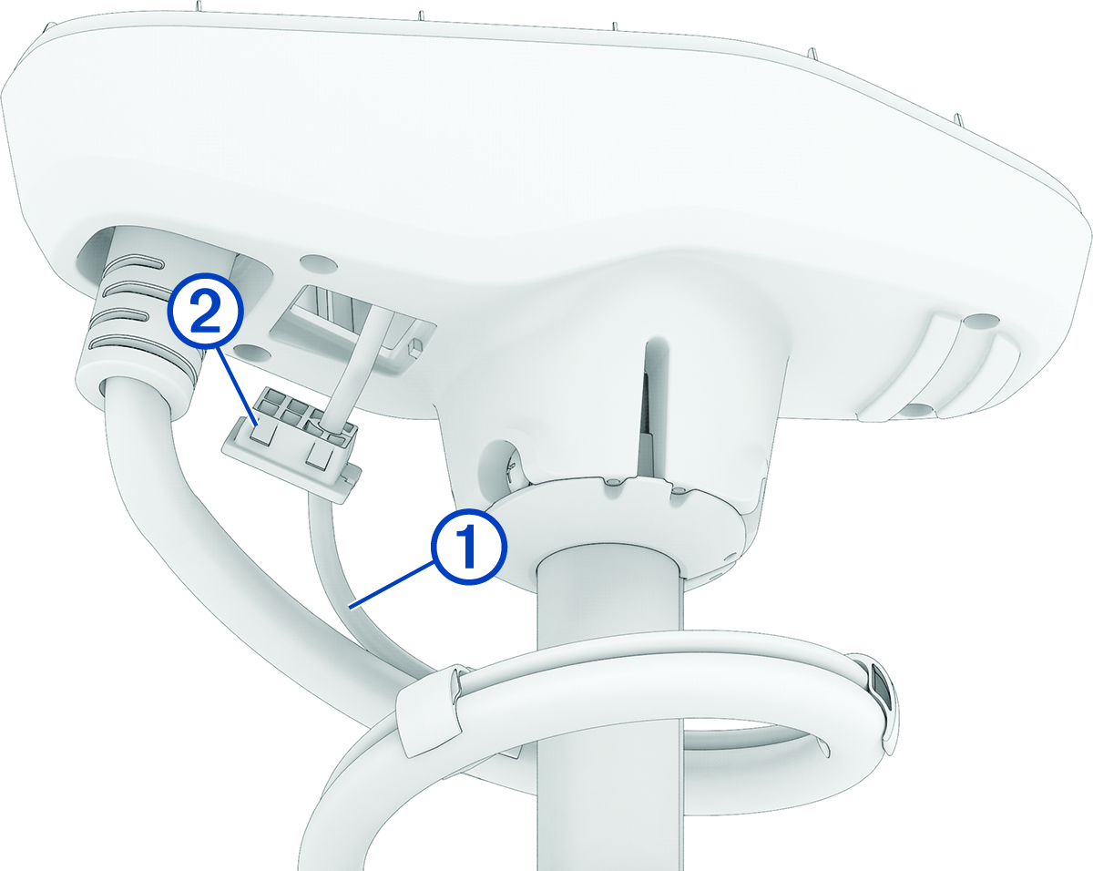 Outer shaft cap cables with callouts