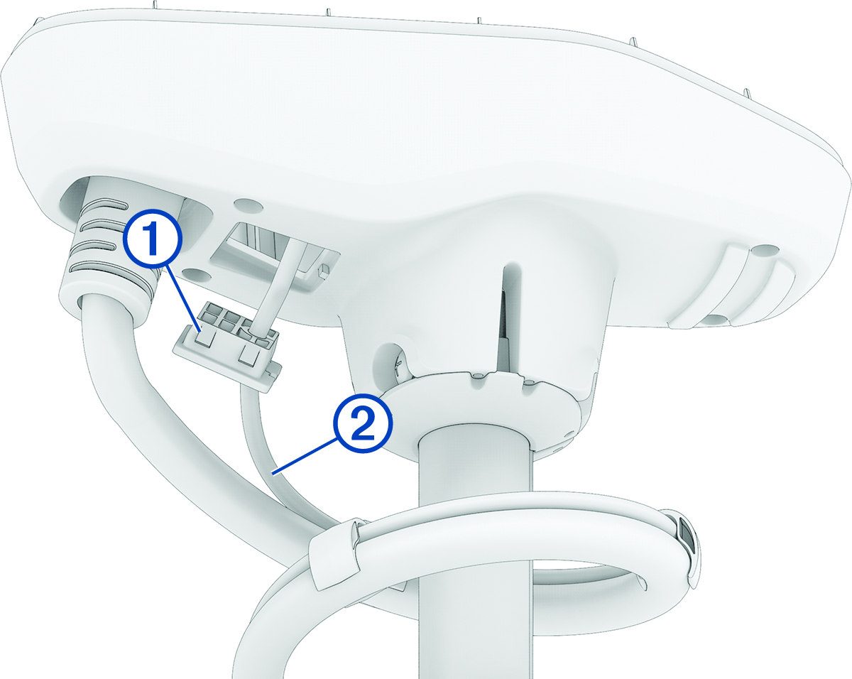 Outer shaft cap cables with callouts