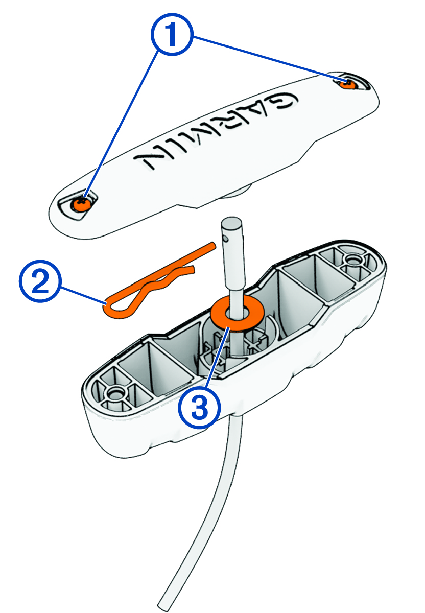 Pull-cable handle disassembly with callouts