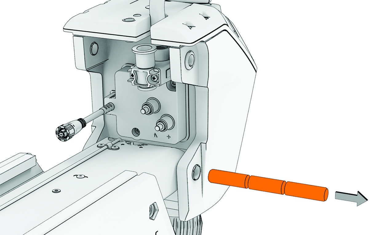 Removing lower link pivot pin