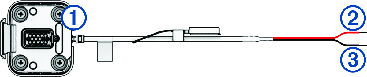 Device mount and power cable with callouts