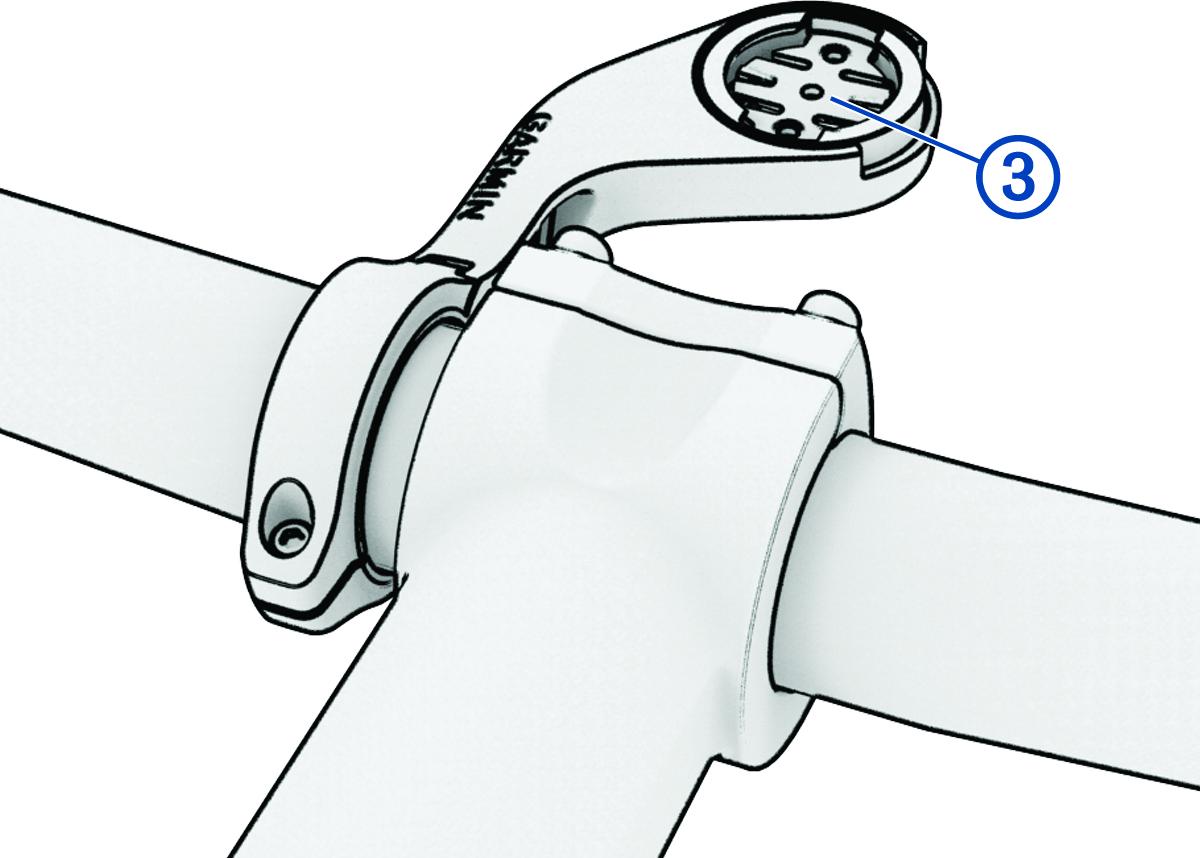 Előre nyúló tartó felszerelése jelöléssel