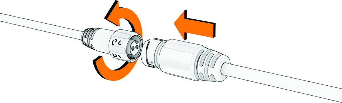 Power cable connection