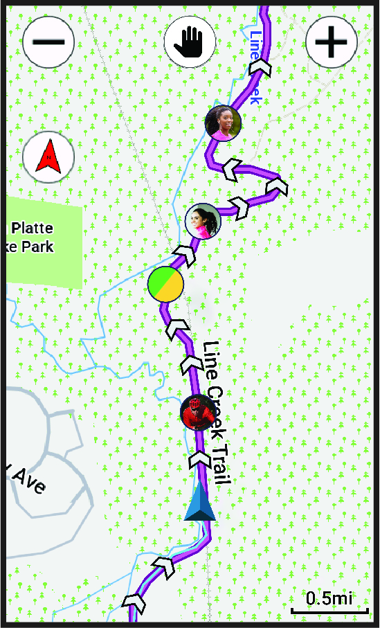GroupRide térképadatok