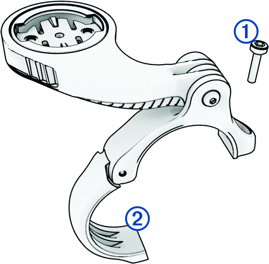 Hegyi kerékpáros tartó, jelölésekkel